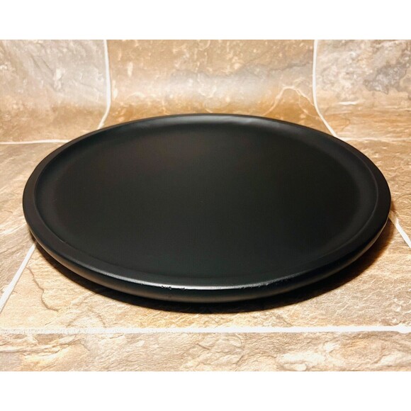 13" Acacia Modern Eastport Serving Platter - Black - Threshold - New - Picture 2 of 8